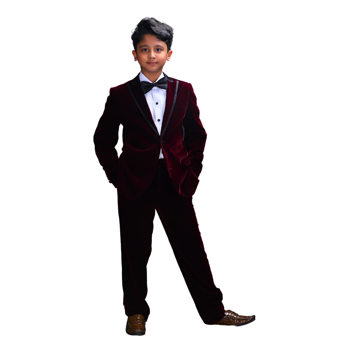 Maroon Velvet Tuxedo