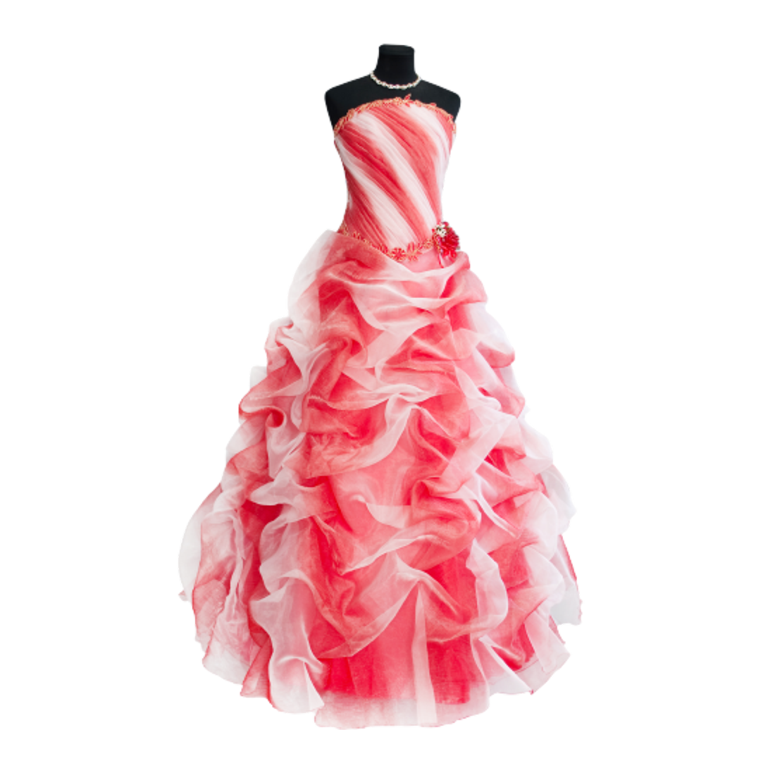 Pink & Red Rose Gown